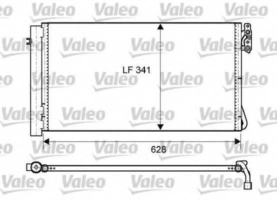 VALEO 814012 Конденсатор, кондиціонер