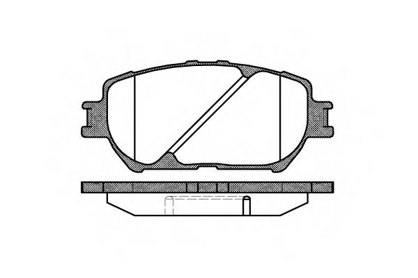 WOKING P9843.00 Комплект тормозных колодок,