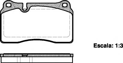 WOKING P13003.00 Комплект тормозных колодок,