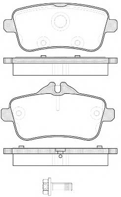 WOKING P14033.00 Комплект тормозных колодок,