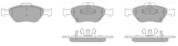 FREMAX FBP-1160-01 Комплект тормозных колодок,