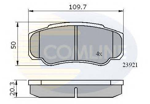 COMLINE CBP01042 Комплект тормозных колодок,