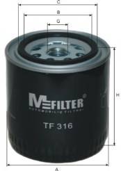 MFILTER TF316 Масляный фильтр