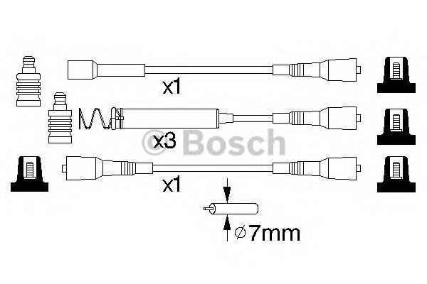 BOSCH 0 986 356 850 Комплект проводов зажигания