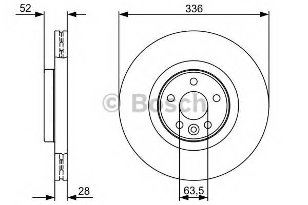 BOSCH 0 986 479 395 Тормозной диск