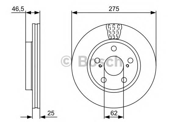 BOSCH 0 986 479 428 Тормозной диск