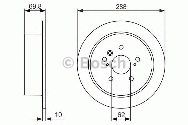 BOSCH 0 986 479 614 Тормозной диск