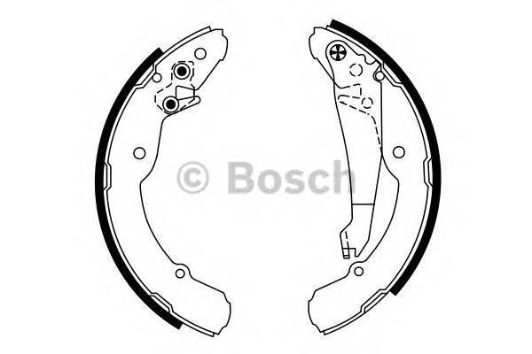 BOSCH 0 986 487 555 Комплект тормозных колодок