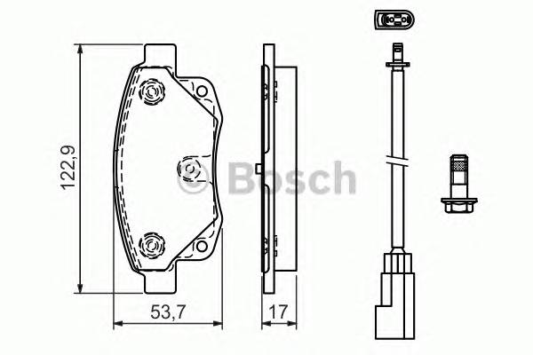 BOSCH 0 986 494 171 Комплект тормозных колодок,