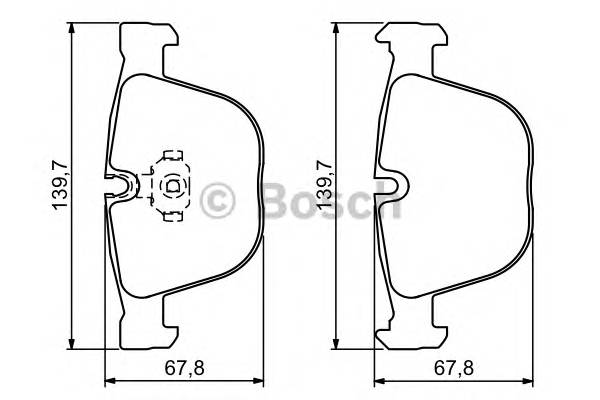 BOSCH 0 986 494 325 Комплект тормозных колодок,