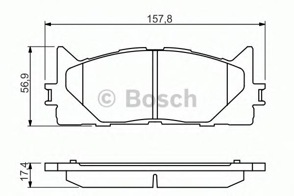 BOSCH 0 986 494 430 Комплект тормозных колодок,