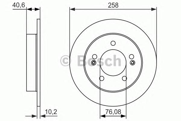 BOSCH 0 986 479 059 Гальмівний диск