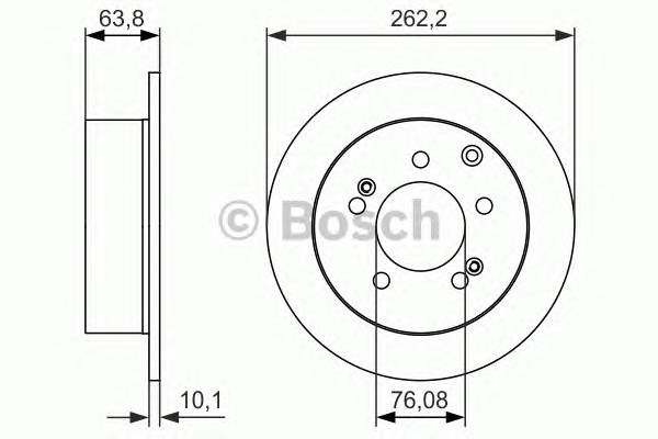 BOSCH 0 986 479 061 Тормозной диск