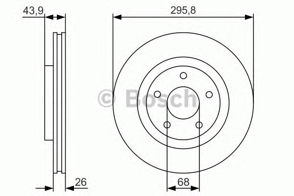 BOSCH 0986479R89 Диск гальмівний