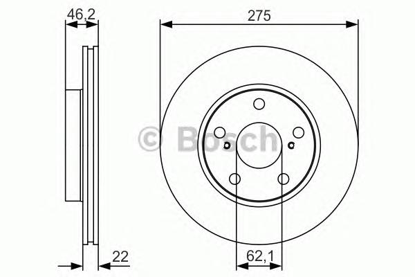 BOSCH 0986479R97 Диск гальмівний