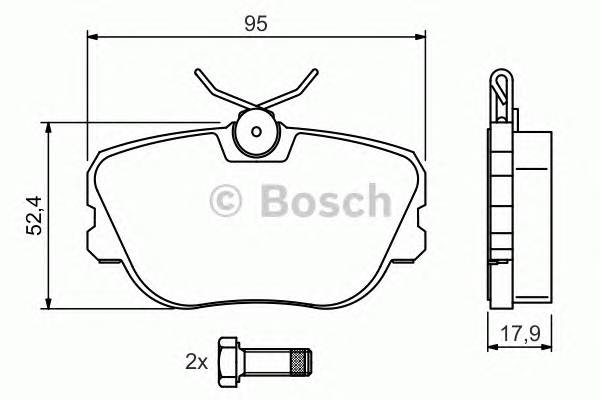 BOSCH 0 986 494 058 Комплект тормозных колодок,