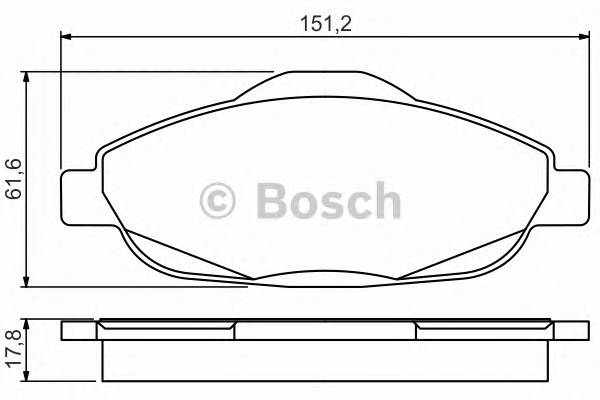 BOSCH 0986495266 Тормозные колодки