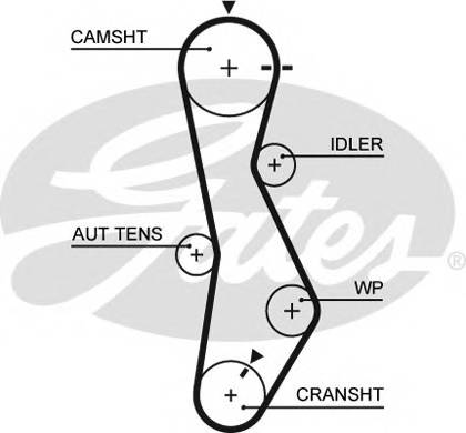 GATES 5579XS Ремень ГРМ