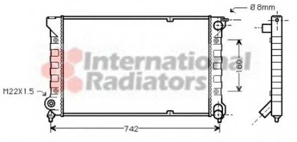 VAN WEZEL 58002041 Радиатор, охлаждение двигателя