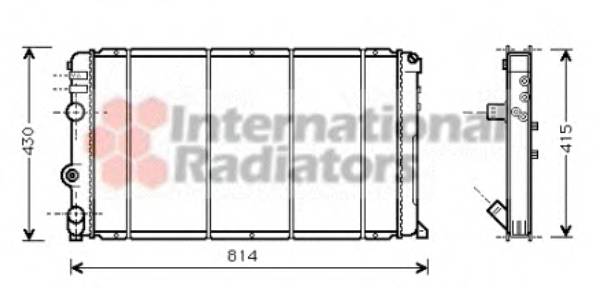 VAN WEZEL 43002263 Радиатор, охлаждение двигателя