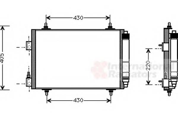 VAN WEZEL 09005192 Конденсатор, кондиционер