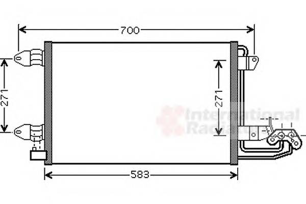 VAN WEZEL 58005209 Конденсатор, кондиционер