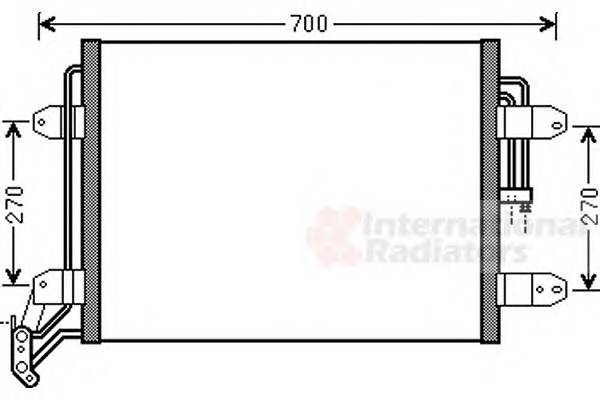 VAN WEZEL 58005291 Конденсатор, кондиционер