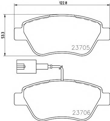 TEXTAR 2370601 Комплект тормозных колодок,