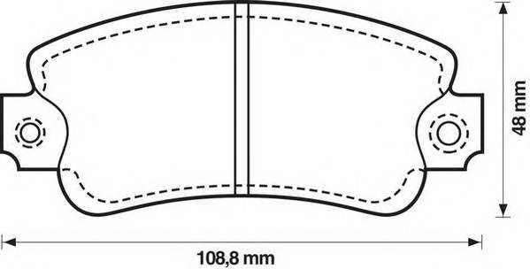 JURID 571297J Комплект тормозных колодок,