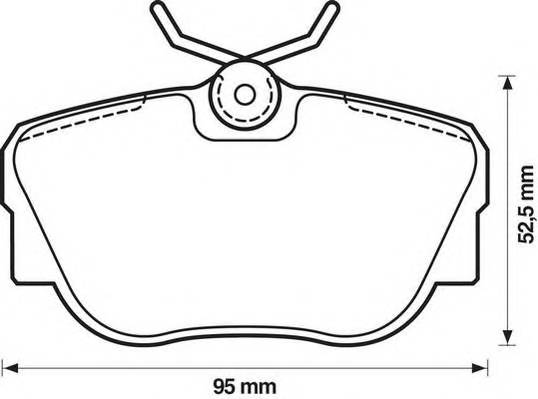 JURID 571352J Комплект тормозных колодок,