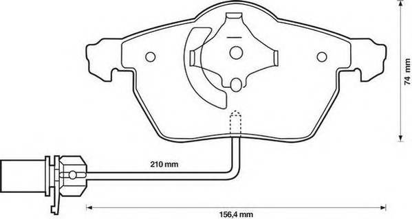 JURID 573037J Комплект тормозных колодок,