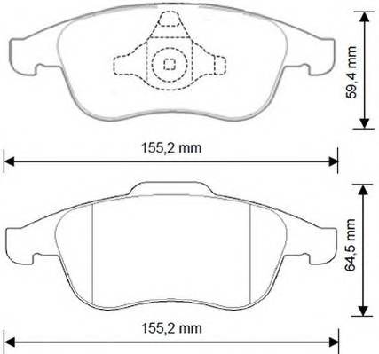 JURID 573268J Комплект тормозных колодок,