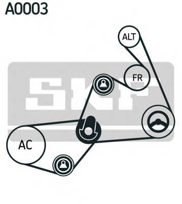 SKF VKMA 31020 Поликлиновой ременный комплект