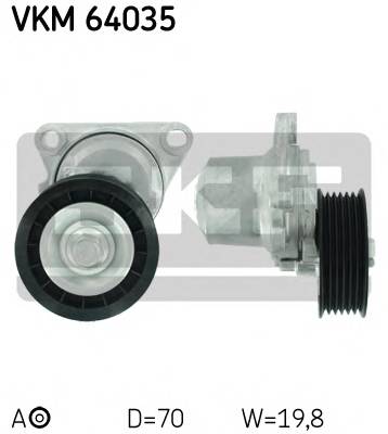 SKF VKM 64035 Натяжной ролик, поликлиновой