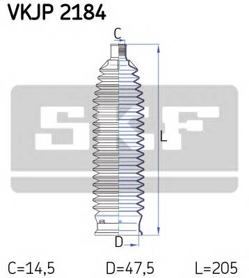 SKF VKJP 2184 Комплект пылника, рулевое