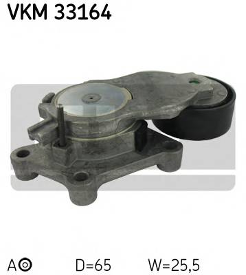 SKF VKM 33164 Натяжний ролик, полікліновий