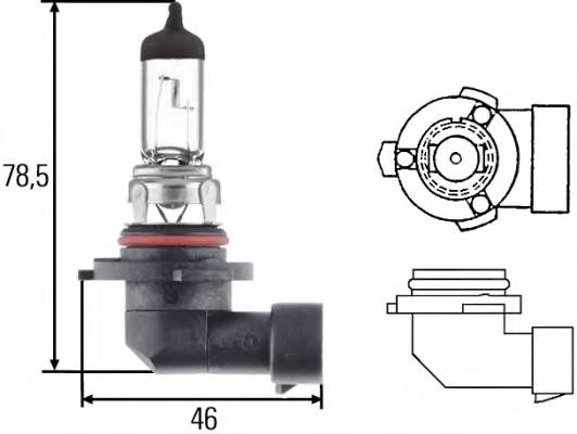 HELLA 8GH 005 636-121 Лампа розжарювання, фара