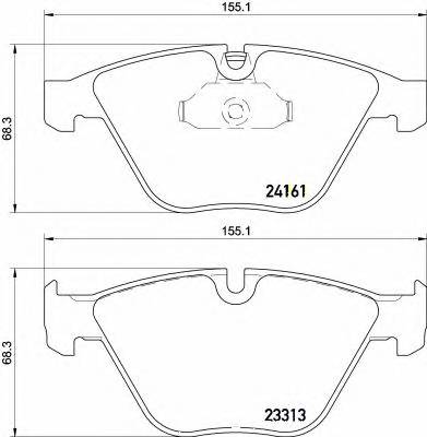 BREMBO P 06 081 KLOCKI HAM. BMW