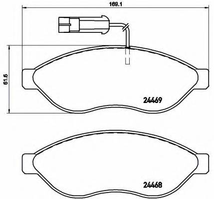 BREMBO P 23 143 KLOCKI HAM. JUMPER