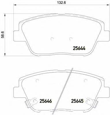 BREMBO P 30 066 Комплект тормозных колодок,