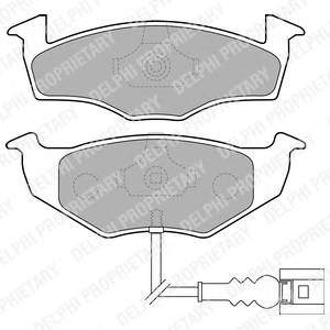 DELPHI LP1709 Комплект тормозных колодок,