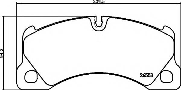 HELLA 8DB 355 014-151 Комплект тормозных колодок,