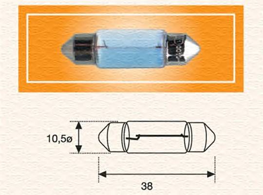 MAGNETI MARELLI 009418100000 Лампа накаливания, фонарь