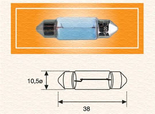 MAGNETI MARELLI 009423100000 Лампа накаливания, фонарь