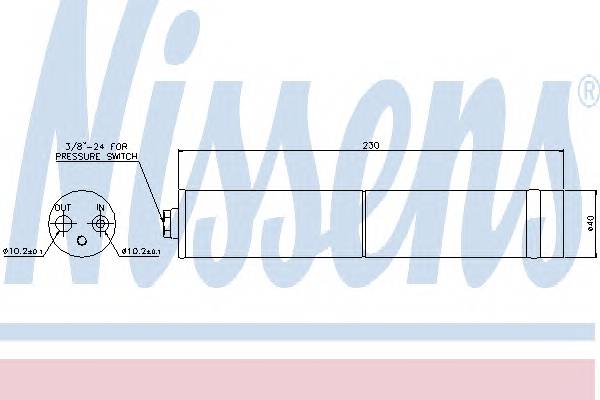 NISSENS 95383 Осушитель, кондиционер