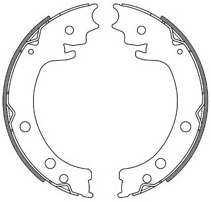 REMSA 4629.00 Комплект гальмівних колодок,