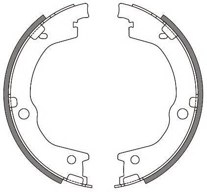 REMSA 4644.00 Комплект тормозных колодок,