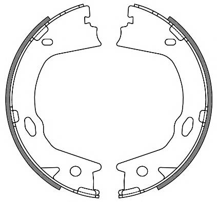 REMSA 4657.00 Комплект тормозных колодок,