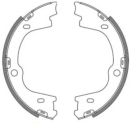REMSA 4673.00 Комплект гальмівних колодок,
