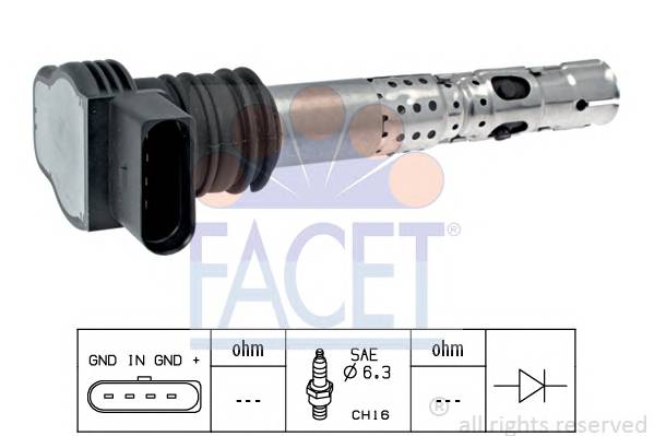 FACET 9.6329 Катушка зажигания